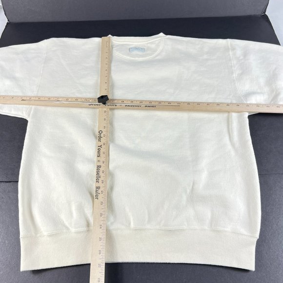 VTG 90s Been There Done That Military Sweatshirt Large Cream Korea Osan Crewneck - Picture 10 of 13